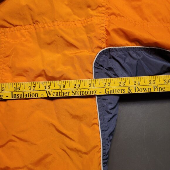 Columbia Jacket Mens Medium Orange Gray Hoodie Fleece Liner Coat Vintage Used - Picture 5 of 11